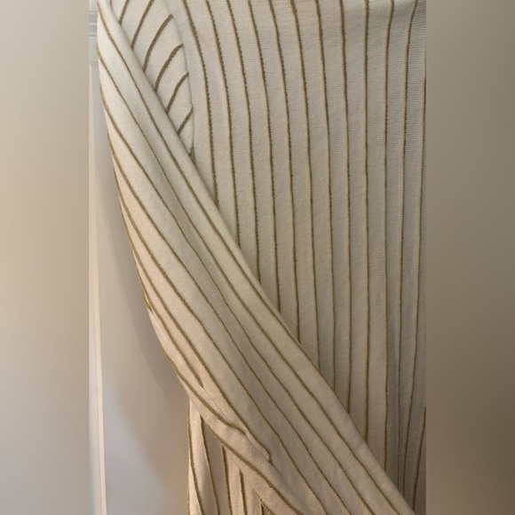 Princess Polly Backless Metallic Pinstripe Sweater Dress, Size L/XL - Picture 5 of 9